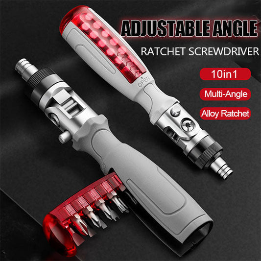 🎁Hot Sale 40% OFF⏳10 in 1 Multi-Angle Ratchet Screwdriver