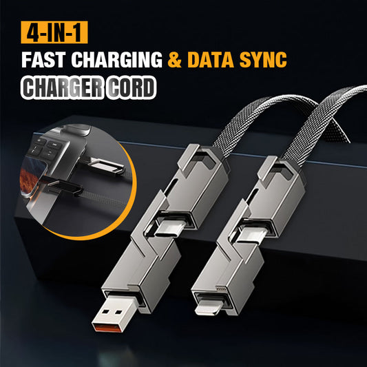 🔥👍4-in-1 Fast Charging & Data Sync Charger Cord👍🔥