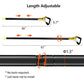 30-61 Inch Black Adjustable Weeding Loop Stirrup Hoe