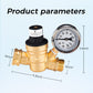 Lead-Free RV Water Pressure Regulator with Gauge